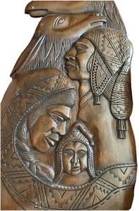 Holz handgeschnitzt indigen - Bild 1 von 8