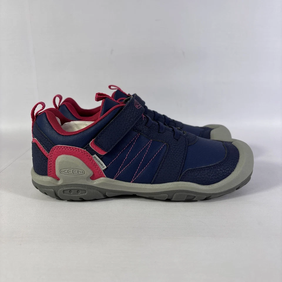Keen Knotch Peak Juvenil Talla 5 Azul Profundidades/Rosa Gancho y Lazo Zapatos de Senderismo-NUEVOS Foto 1 de 4