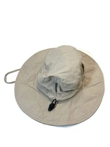Columbia Sun Bucket Hat Adult One Size Tan Nylon Polyester Lined Camp Outdoor - Picture 1 of 13