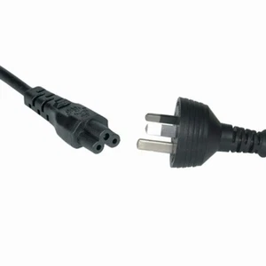 3pin Mains Plug to IEC C5 (clover leaf) - 1.8m - Picture 1 of 1