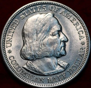 Uncirculated 1893 Columbian Expo Silver Commemorative Half Dollar - Picture 1 of 2