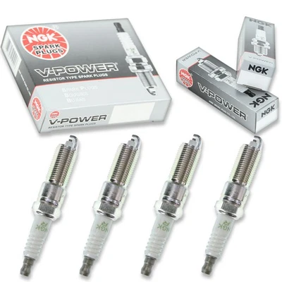 4 pcs NGK V-Power Spark Plugs for 2001-2003 Chrysler Voyager 2.4L L4 - le - Image 1 of 4