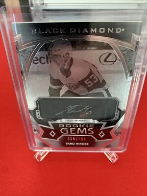 Taro Hirose 2019-20 Upper Deck Black Diamond Rookie Gems Auto/Autograph Card - Image 1 of 3