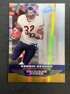 2008 Playoff Absolute Memorbilia Gridiron Force Spectrum #46 Cedric Benson 09/25 - Picture 1 of 6