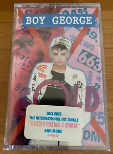 Boy George ""verkauft"" VIRGIN (7 906 17-4) HTF VERSIEGELT '87 US KASSETTE MIT HYPE-AUFKLEBER - Bild 1 von 3