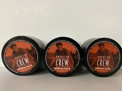 Lot 3 American Crew Defining Paste Medium Hold Low Shine Pomade  3oz  - Image 1 of 3