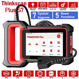 THINKSCAN PLUS S7 Car ABS SRS Engine Diagnostic Tool OBD2 Scanner with 5 Reset - Picture 1 of 18