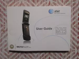 MotoRazr V3xx 3G Sept 2007 User Guide AT&T Motorola VERY GOOD English Spanish - Picture 1 of 1