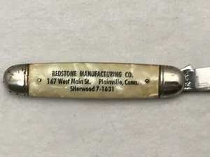 Vintage Advertising Imperial Folding Pocket Redstone MFG Plainville CN CELLULOID - Picture 1 of 9