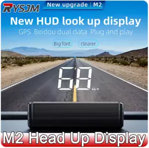 HUD GPS Head Up Display Speedometer Odometer Car Digital Speed Universal - Picture 1 of 3