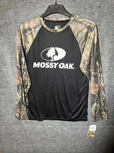 Men’s Mossy Oak Long Sleeve Shirt Size Medium, Camo Sleeves - Picture 1 of 5