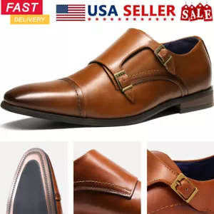 US Men Slip On Loafers Dress Shoes Business Shoes Formal Oxford Casual Shoe Size - Picture 1 of 10
