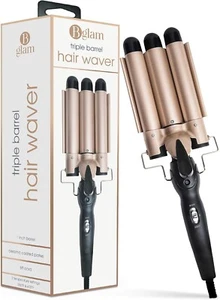 Triple Barrel Hair Waver 1 Zoll Keramik Turmalin Lockenstab für Strandwellen - Bild 1 von 8