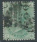 1873-80 Great Britain Used Sg 150 1S Green Plate 12 (Cb)