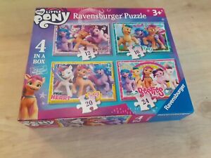 My Little Pony 4 In A Box Puzzle Ravensburger Complete Smile Sparkle Shine