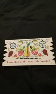 Them That Works Hard Eats Hearty! Souvenir der Weihnachtswerkstatt Riesen Postkarte - Bild 1 von 4