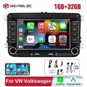 7'' Car Stereo Radio for VW Android 13 CarPlay GPS Navigation Bluetooth MP5 Play - Picture 1 of 23