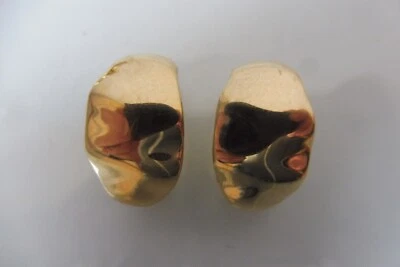 Pierre Lang Ohrringe , schöne PL - Ohr-Clips  ,  vergoldet - Bild 1 von 4