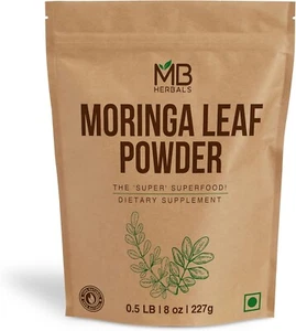Organic Moringa Oleifera Leaf Powder 20:1 Extract 237g 100% Pure Powder- 8oz - Picture 1 of 4