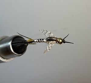 Stone fly nymph with bead head - great for trout, bass, panfish - free shipping