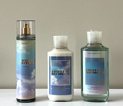 Bath & Body Works CONFETTI DAYDREAM Set Mist Lotion Body Wash 3pc Bundle - Image 1 of 4