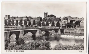 Chester; Old Dee Bridge RP PPC, Unposted, By Photochrom, c 1950's - Picture 1 of 2