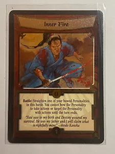 INNER FIRE FOIL-LEGEND of the FIVE RINGS CCG(L5R)-GOLD PROMO-2003 - Picture 1 of 2