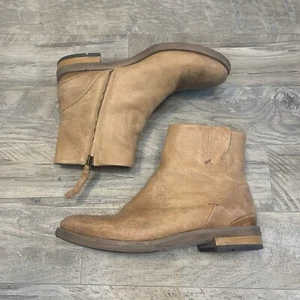 Franco Sarto Western Mist Boot Chestnut Tan Handfinished Leather Bootie Sz 7.5 - Picture 1 of 15