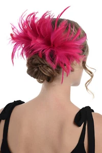 Zac's Alter Ego Large Colourful Feather Fascinator On Comb - Picture 1 of 12
