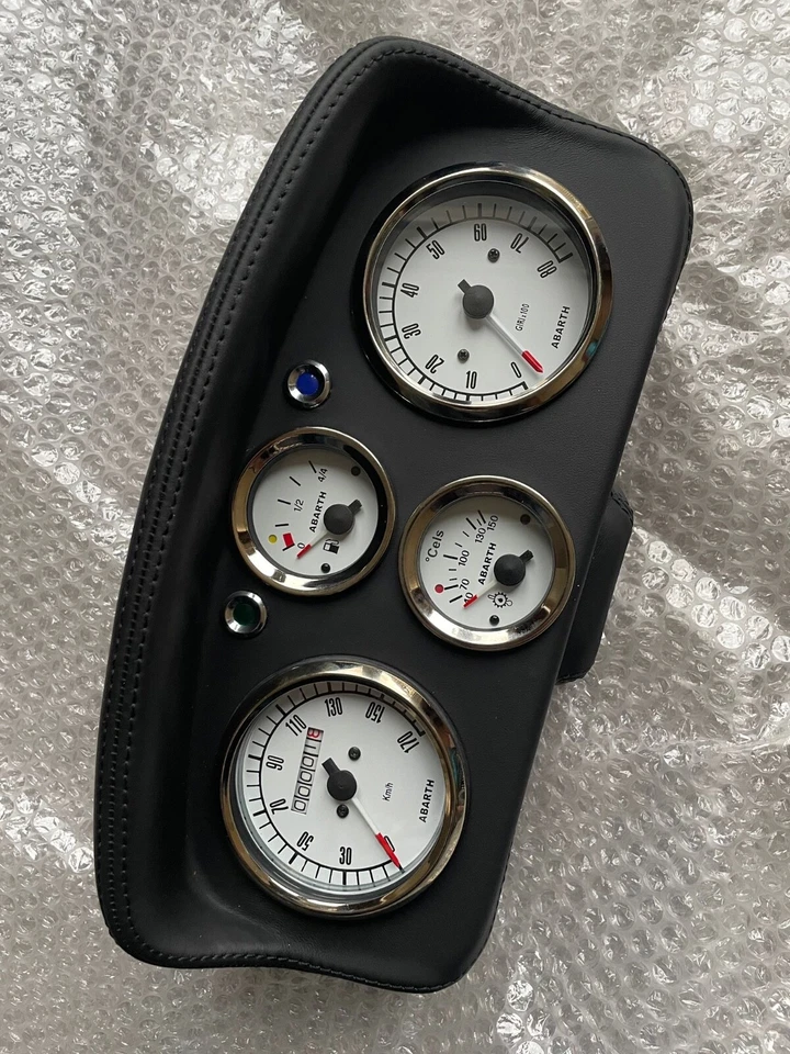 Классический Fiat 500 Abarth Speedo спидометр приборной панели циферблатов кожи новый - Изображение 1 из 4