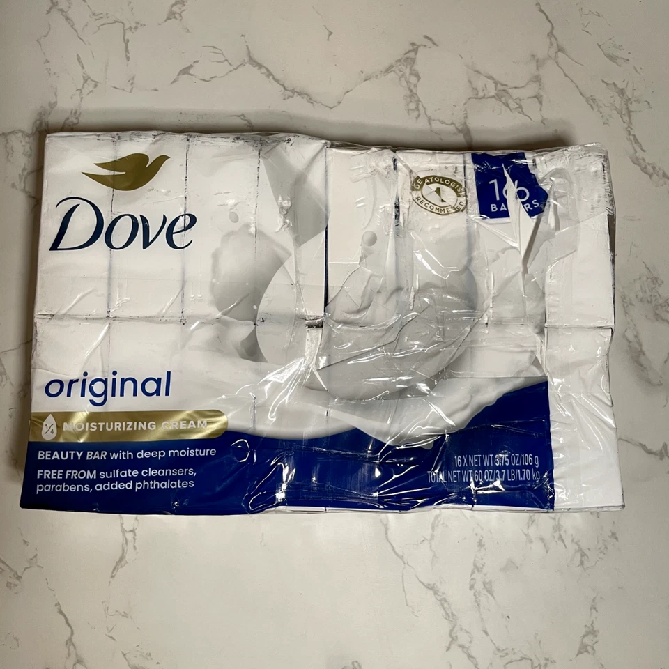 JABÓN CREMA HIDRATANTE PROFUNDA ORIGINAL DOVE BEAUTY BAR paquete de 16 (3,75 oz. 16 ct.) Foto 1 de 1