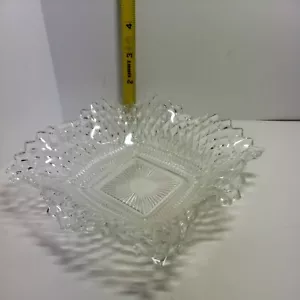 Posacenere in vetro trasparente unico-vintage 6,5" vassoio portagioie - Foto 1 di 7