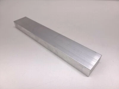 6061 Aluminum Flat Bar, 1 x 2 x 12" long, Solid Stock, Plate, Machining, T6511 - Image 1 of 4