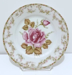 Theodore Haviland Limoges Rose Plate, 8 1/2" (1904- mid 1920) in Nice Condition - Picture 1 of 4