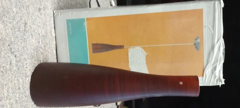 New Brown Pendant Light matte nickel base with brown glass. EGLO Cover