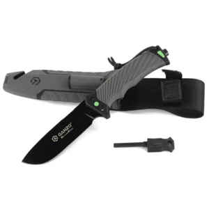 Ganzo Survival knife G8012V2-GY Grey 8Cr13 - Picture 1 of 7