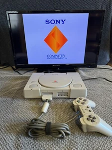 Vintage Sony PlayStation 1 PS1 SCPH-9001 Console System Bundle Tested and Works - Picture 1 of 11