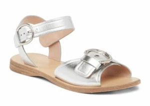 Marc Jacobs Shoes Horizon Flat Leather Sandal Silver Fits Sizes 6-7 New $295 - Picture 1 of 15