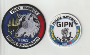 Coppia patch polizia nazionale francese Thiais & Le Havre spedizione dall'Australia - Foto 1 di 1