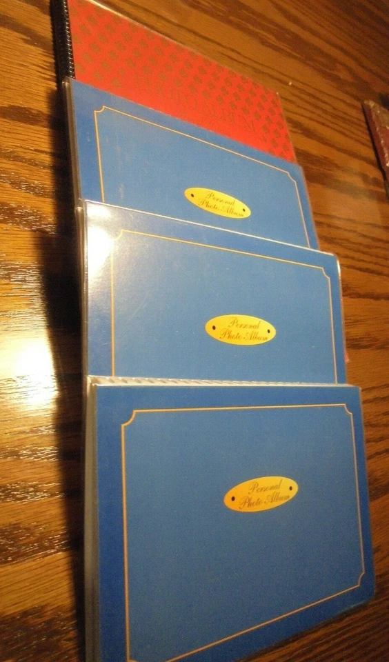 Lot (4) Personal Photo Albums-3 Blue Holds 36 Each & 1 Red Holds 64 Pictures A16 - Image 1 of 4