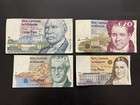 Rare Central Bank Of Ireland Pounds / Punt Vintage Banknote Set LOT: 0706-050