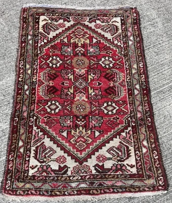 Tapis 85x60cm Hamadän Persan Teppe ハメダン Teppich Rugs Carpet Tappeto Alfombra Ma - Photo 1/4