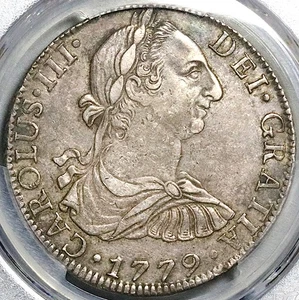 1779 PCGS XF 45 Mexico 8 Reales Charles III Spain Colonial Silver Coin 25090201D - Picture 1 of 6