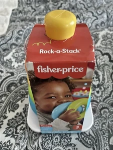 Anillos apilables de plástico Fisher Price Rock a Stack juguete para bebé niño pequeño de colección - Imagen 1 de 4
