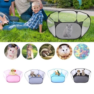 Pet Tent Kennel Hideout Fence Breathable Cage Tent for Cat Bunny Dog Hedgehogs - Picture 1 of 14