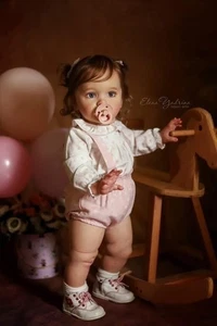 Pinky Reborn 26 Inch Doll Pink 66cm Lifelike Real Baby Soft Silicone Vinyl Toy - Picture 1 of 8