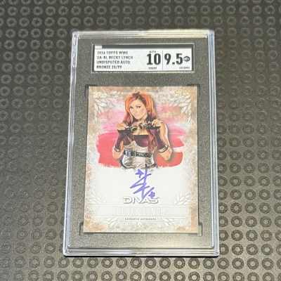 Graded Slab 2016 Topps WWE Undisputed Becky Lynch Auto Bronze /99 SGC 9.5 - Image 1 of 2