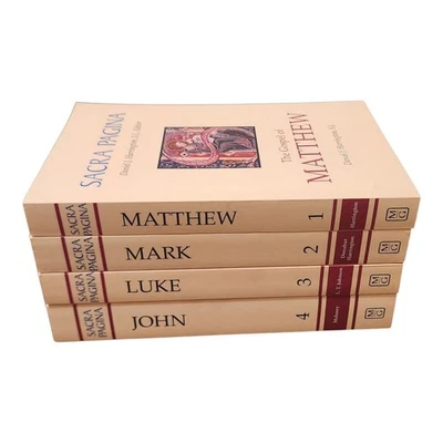 Sacra Pagina Gospel Set Matthew Mark Luke John 4 Volume Bible Commentary - Image 1 of 4
