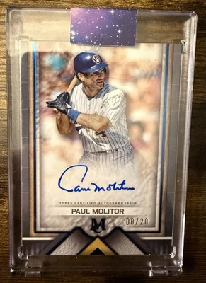 2023 Topps Museum Collection Archival Autographs Paul Molitor #AA-PM/20 (AU) - Image 1 of 2
