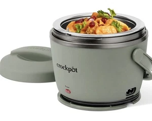 Calentador de alimentos portátil Crock-Pot 20 oz olla de cocción lenta Crock Moonshine verde - Imagen 1 de 6